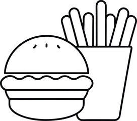 french food vector illustration