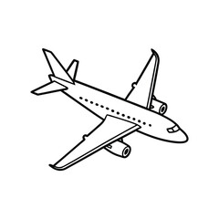 Airplane line art design, airplane line art drawing, jet line art