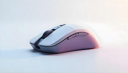 Wireless bluetooth mouse isolated on white background