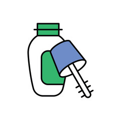 Mascara Icon vector stock illustration