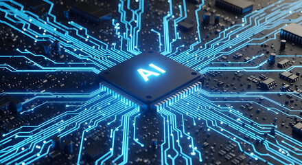 Futuristic AI Chip with Neural Circuitry: The Next Generation of Computing Technology