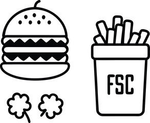 fast food symbols
