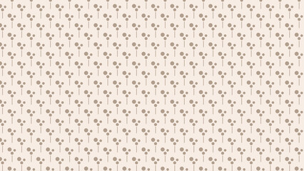 Repeating pattern of small gray floral shapes on a light beige background creating a seamless design