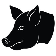 Fototapeta premium vector illustration of a pig