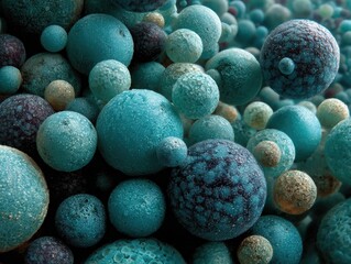 Colorful Spheres A Visual Showcase of Vibrant  Textured Balls