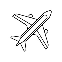 Airplane line art design, airplane line art drawing, jet line art