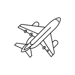 Airplane line art design, airplane line art drawing, jet line art