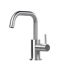 Stainless steel single-handle kitchen faucet