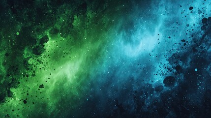 Obraz premium Vibrant Abstract Space Scene with Colorful Nebulae