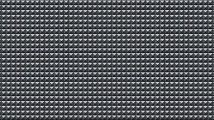 A repeating pattern of gray pyramids arranged in rows and columns across the entire image plane