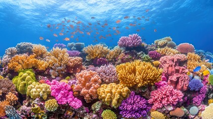 Vibrant coral reef teeming with life © Lutpiteja 