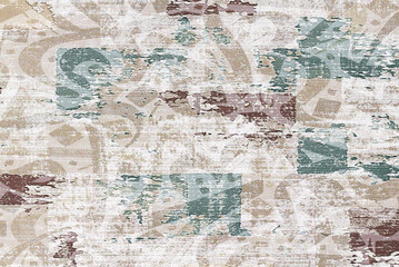 Fototapeta premium abstract distressed canvas wallpaper.Arabic calligraphy wallpaper on the wall Gradient Shiny different colors background old canvas painting on canvas translation 