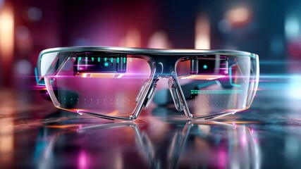 Futuristic AR glasses, a symbol of innovation and technological advancement. - Powered by Adobe
