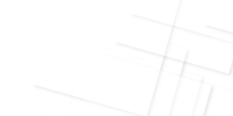 Abstract white background with texture pattern, layered geometric triangle shapes, white and grey glossy squares with faint geometric lines featuring intersecting patterns. background and design.