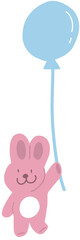 풍선에 매달린 토끼 © Soopmin
