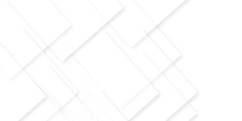 Abstract white background with texture pattern, layered geometric triangle shapes, white and grey glossy squares with faint geometric lines featuring intersecting patterns. background and design.