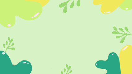 green leaves frame