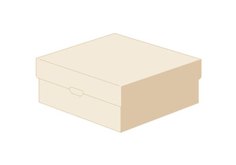 A box with a rectangular lid and a smaller rectangular slot is sitting in the center of the frame