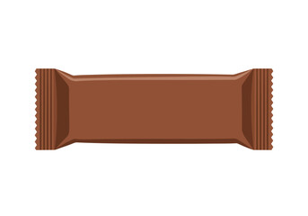 Brown wrapped rectangle with crinkled ends