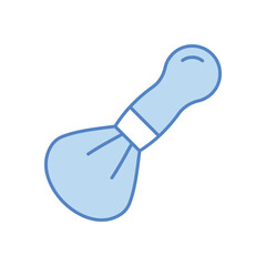 Makeup Brush Icon vector stock illustration
