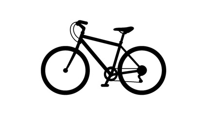 Obraz premium A bicycle isolated on white background