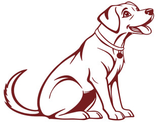 Obraz premium Majestic Labrador Retriever in Hunting Pose