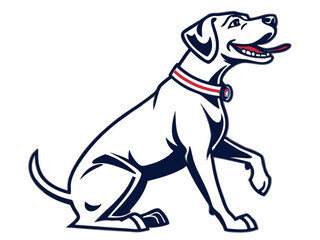 Fototapeta premium Majestic Labrador Retriever in Hunting Pose