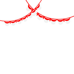 Indonesia Flag Curtain Header