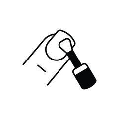 Nail Polish Icon vector stock illustration