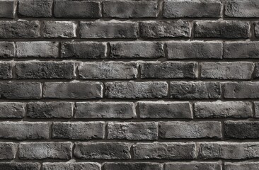 Naklejka premium Dark Gray Brick Wall Texture Background for Design