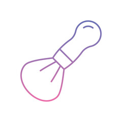 Makeup Brush Icon vector stock illustration