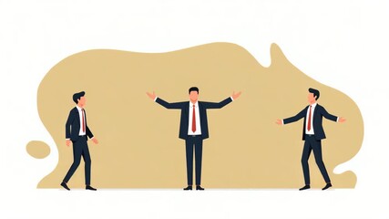 Flat Dynamic Imagery of Nationalist Fiscal Frameworks: Budget Controls & Expenditure Reforms for Economic Independence - Cute Vector Illustration in Smart Business Tone