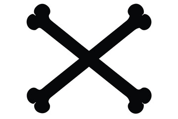 crossbones vector icon