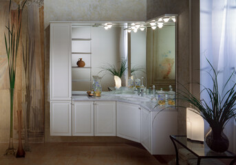 Single shot photo of a bathroom