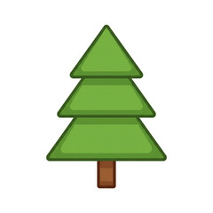 Fototapeta premium christmas tree isolated on white background