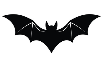 flying bat vector icon