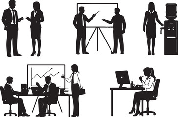 Fototapeta premium Business people meeting and working in office presentation, business, people, meeting, office, presentation, discussion, teamwork, collaboration, professionals, work, desk, computer, graph, chart, wat