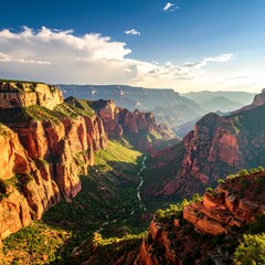 Canyon vista at sunset