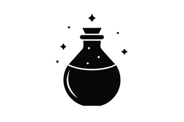 magic potion jar vector icon