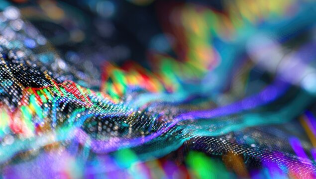 Abstract colorful chart data visualization