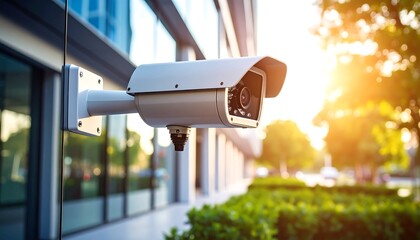 Security camera on a modern building