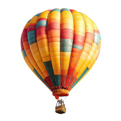 Fototapeta premium Colorful hot air balloon against black background (13)