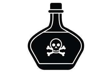 poison bottle vector icon