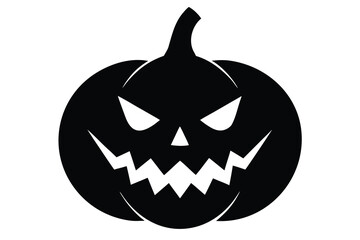 scary pumpkin vector icon