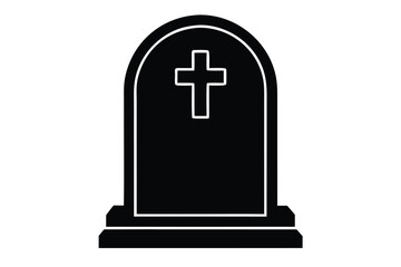 Obraz premium tombstone vector icon