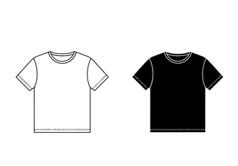 Vector art of a tshirt, isolated on white background