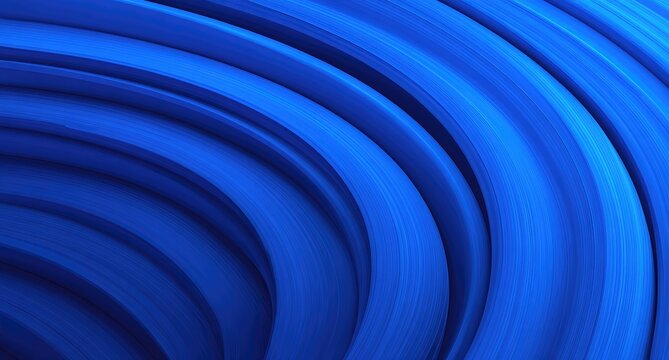 Deep blue swirling abstract shapes