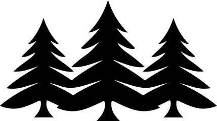 Obraz premium Vibrant evergreen forest scene, natural beauty