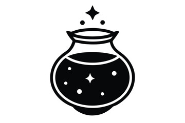 witch potion vector icon
