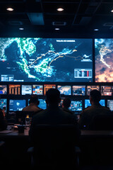 Strategic Operations Center Military Command Room Surveillance System